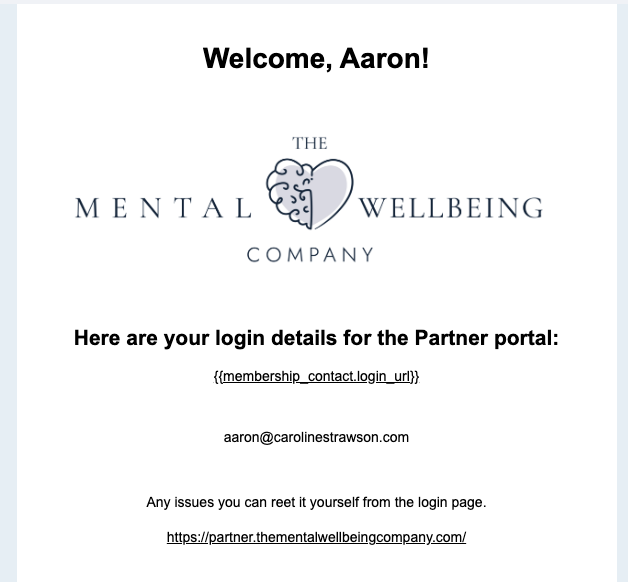 The Mental Wellbeing Company Partnership Navigation Screenshot 2026 09 10 at 14.46.09
